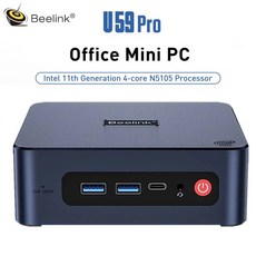 핫딜 체험판컴퓨터 헤놀로지 컴집 Beelink U59 프로 미니 PC 윈도우 11 인텔 셀러론 N5105 DDR4 8G 16G 512GB 1000M WiFi5 BT4.0 데스, [02] 16GB 512GB N5105, [01] 미국