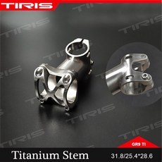  TIRIS-티타늄 스템 자전거 50MM-120MM 28.6/25.4*25.4/31.8MM 5 °-45 ° 통합 스타일 커스텀, 31.8-custom angle 