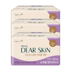 디어스킨 슈퍼롱 팬티라이너 30입 3P 모달 생리대MasterRoom, 3개