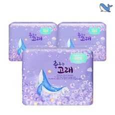 춤추는고래 대용량 생리대 날개형 18P X 3팩, 3개, 18매입