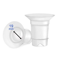 Medela 및 Spectra 24mm 쉴드 / 플랜 지용 Maymom 플랜지 인서트 19mm. Medela Freestyle Harmony 및 So