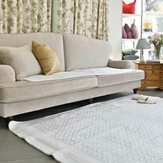  [로라애슐리] 극세사제이슨 심플 논슬립 워싱카페트 화이트 K 