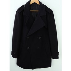 (XL)솔리드옴므 롱코트 자켓 해군 울 모 캐시미어25