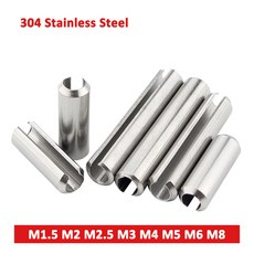 M1 5 M8 직경 1 5mm 8mm gb878 A2 304 스테인레스 스틸 탄성 코터 원통형 포지셔닝 장력 맞춤 핀 롤 스프링, 10pcs M4, 10mm, 10개