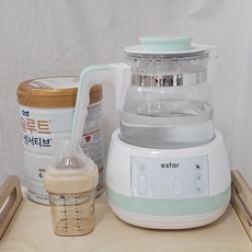 [고급형] 에스타 원터치 분유 포트, 화이트