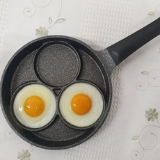쉐프웨이 IH인덕션 3구 에그팬, 24cm, 5개