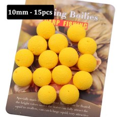 내림찌세트 낚시용품 중층 민물 저부력 민물낚시ABox Pop Up Boilies 잉어 낚시 액세서리 부력 미끼 헤어, 14 Yellow - 10mm