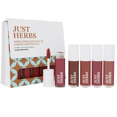 Just Herbs Ayurvedic Liquid Lipstick Kit Set of 5 with Long Lasting Hydrating & Lightweight Lip Col