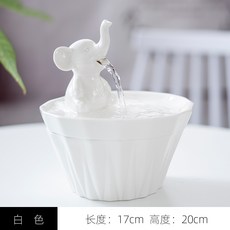 고양이 흐르는 물 급수대 USB 인테리어 실내 분수대 정수기 음수대 집사 아깽이, 화이트 1.3L