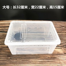 햄스터리빙박스 피규어진열장 햄스터모래 이갈이 햄스터 사육함 투명 금실곰 잠자는쥐 꽃가지쥐 양식함 외 케이지 작은 굴 탈출 방지, 1개