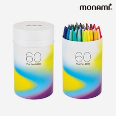 모나미플러스펜60색