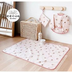 [백백이나라] 아기 유아 휴대용 기저귀 매트, 다람쥐, 1개