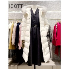 지고트 [지고트] 탈부착 퍼 벨티드 구스패딩 JMCE2PD20