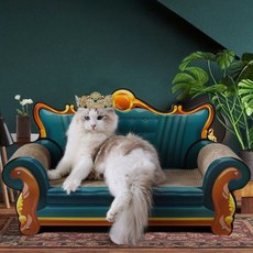 고양이 스크래쳐 매트 우드 냥볼 박스 감귤 플레이, 빈티지 핑크