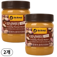 노브랜드 크런치 피넛버터 340g, 2개