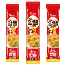 롯데 알뜰 소시지 650g 옛날 분홍 소세지, 3개