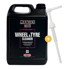 마프라 매니악 휠 앤 타이어 클리너 4.5L + 38파이 프 타이어 갈변 휠 세정 대용량 희석제품, 1개