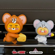 톰과 제리X카카오프렌즈 차량용방향제_라이언&춘식이 2종 세트 송풍구형, 프레쉬 그린, 1개