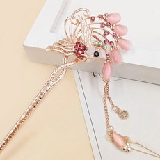 유니퍼니 머리 악세사리 품 궁중 신부 헤어액세서리 큐빅상감 태슬 떠는 잠 엔틱 부녀자
