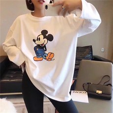 디즈니 캐릭터 미니 미키마우스 긴팔 티셔츠