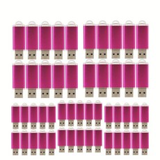 빠른 로고 금속 기가바이트 선물 플래시 드라이브 메가바이트 메모, [10] 128MB x 50PCS, 1.pink
