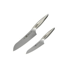 Zwilling 쯔빌링 트윈 핀 2 멀티 퍼퍼스 페티 2pcs 세트 일제 산토쿠 칼 선물 올 스테인리스 식기세척기 대응 기후현 세키시제 일본 정규 판매품 Twin Fin30920002, 2개