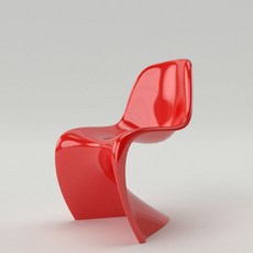 비트라 팬톤체어 Vitra Panton Chair 독서 주방 거실 카페의자, 레드(red)