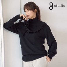[론칭가129 000원]지스튜디오 20FW 톨레뇨 울100%니트+숄세트