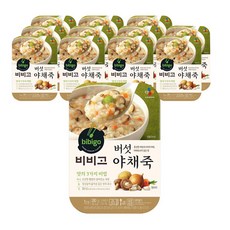 비비고 버섯야채죽, 280g, 12개