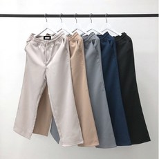 [바모스] 20 S/S 남녀공용 10부 와이드 밴딩 슬랙스