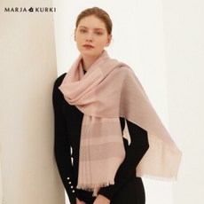 마리아 구찌 (MARJA KURKI) 울 스카프 남여 심플 체크 울 소프트 스카프 숄 여성 선물 상자 메인 테마 1I