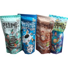 길림양행 아몬드4종세트(민트초코 쿠키앤크림 티라미수 별빛), 4개, 190g