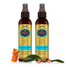 HASK 하스크 아르간 오일 스프레이 175ml 2팩 HASK Argan Oil 5-in-1 Leave-In (6 oz. 2 pk.), 1개