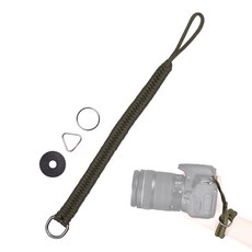 DSLR 미러리스 카메라용 범용 카메라 손목 스트랩 35cm 핸드 작가 퀵릴리즈, 01 파랑/녹색, 1개