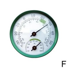 가정용 미니 포인터 타입 온도계 습도계 실내 전자 온도 습도 계량기 센서 게이지, 5) 녹색, 1개