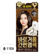 리엔 흑모비책 바로거품 간편 새치염색, 흑갈색, 11개