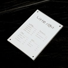 스튜디오투명 아크릴 자석 메뉴판 꽂이 A4, 투명, 1개