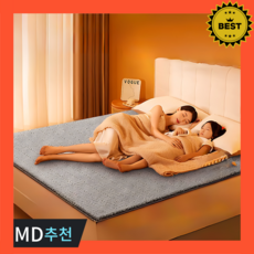 블리트 화재방지 전기매트 카본 전기요 캠핑 온열매트 1인용 2인용 탄소매트 침대용 침대, D. 1.8×2m 듀얼 컨트롤