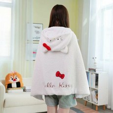 산리오후드형담요