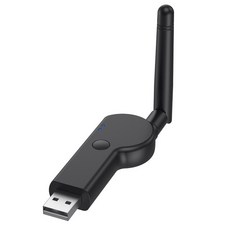 안테나가 있는 Bluetooth 호환 송신기 데스크탑 PC 노트북 USB 전원 무선 오디오 어댑터 음악 스트리밍 장치, [01] BLACK, 하나, 1개