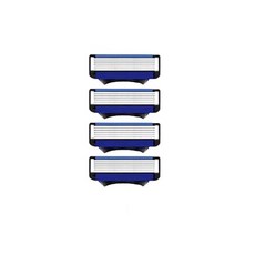 남성용 퓨전 프로 파워 면도기 남성 얼굴 수염 헤어 트리머 6 레이어 블레이드 교체 리필 4 개 8 개 12/24 개, 6-Layer 4pcs Bl