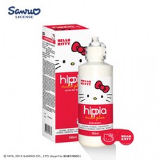 정품 헬로키티 렌즈보존액 355ml 콘텍트렌즈 소독, 단품
