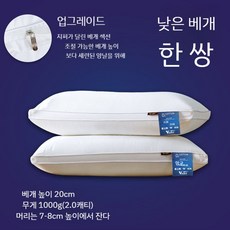 듀벳호그 베게 필로우 올시즌 2종 여름 푹신한 킹 비건 세트 침구, A.클래스A항균진드기낮은베개한쌍