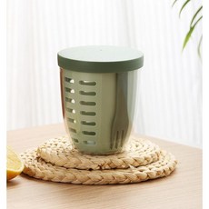 과일통 도시락 과일컵 샐러드통 후르츠팟, 초록, 1개