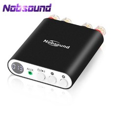 진공관 블루투스 미니 앰프 이동식 리시버 nobsound ta-21 5.0 dsp 디지털 스테레오 오디오 수신기 tpa3221 통합 파워 100w + 100w