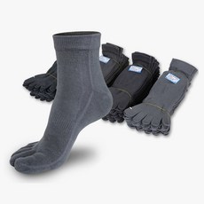 이레동산 땀이 많이나는 야외 활동에 적합한 기능성 남성 GT 발가락양말 중목-6족