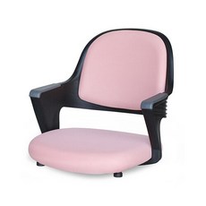 J1380 메쉬 좌식 의자 블랙프레임 4colors, 핑크, 1개