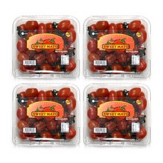 [미식탐구생활] 스테비아 방울토마토 레드 스윗마토 2kg (500g 4팩), 4개
