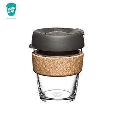 kepcup 호주 수입 커피 컵 판 목 환 수행 친 환경 휴대용 강화 유리 물 컵 설 송, 1개