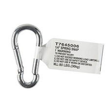 Campbell Chain Zinc-Plated Steel Spring Snap 80 lb. 2 in. L Campbell 체인 아연 도금 강철 스프링 스냅 80lb. 2인치 L, 1개